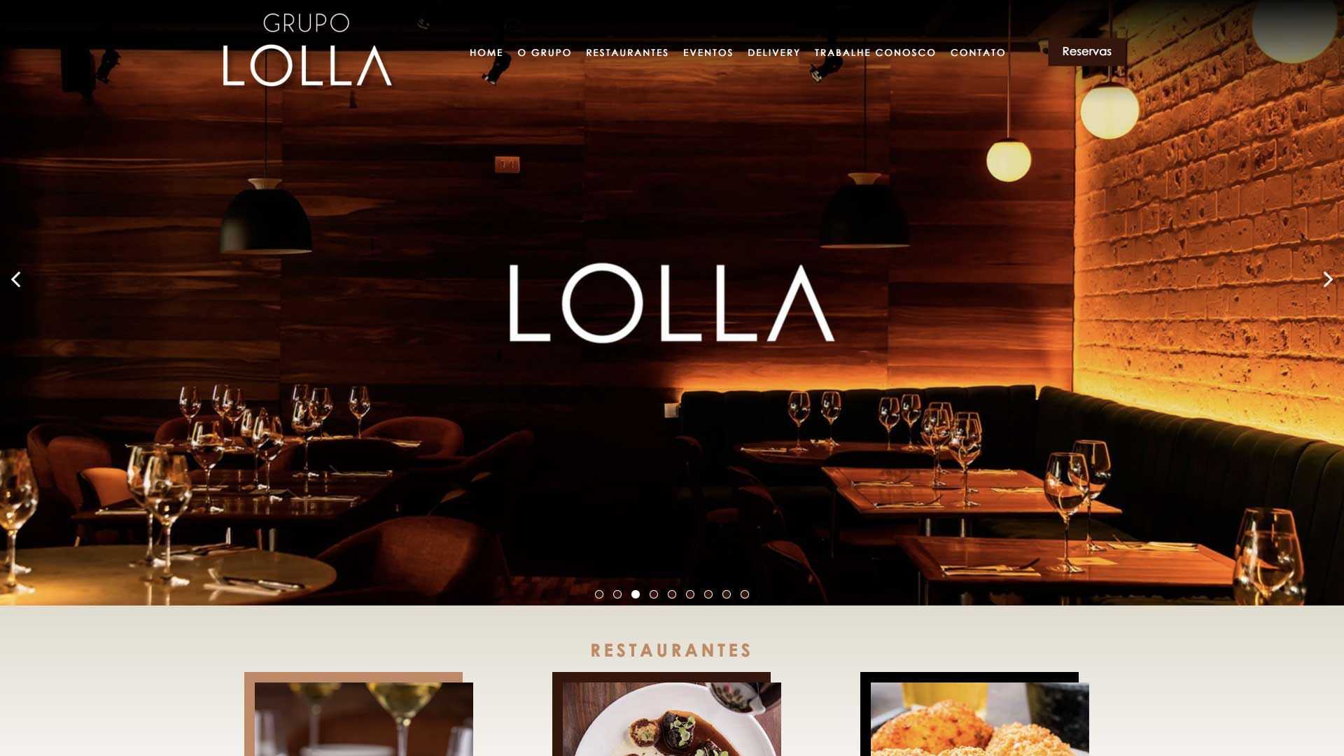 Site Restaurante Lolla Lolla Restaurante